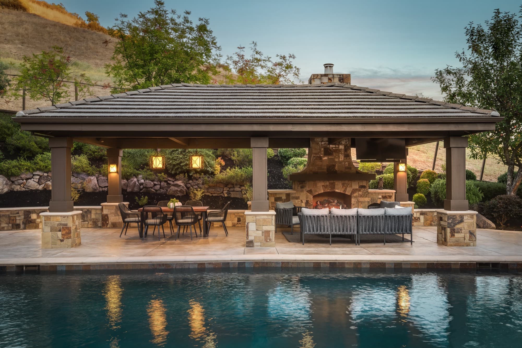 2780 Mossy Oak Drive, Danville at twilight — photograph 40 of 40.